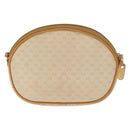 GUCCI Micro GG Supreme Shoulder Bag PVC Cream Gold Auth 160231-2