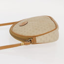 GUCCI Micro GG Supreme Shoulder Bag PVC Cream Gold Auth 160231-4
