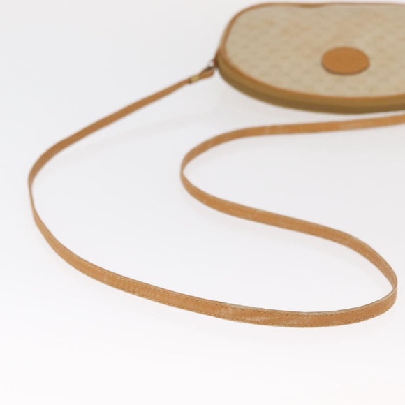 GUCCI Micro GG Supreme Shoulder Bag PVC Cream Gold Auth 160231