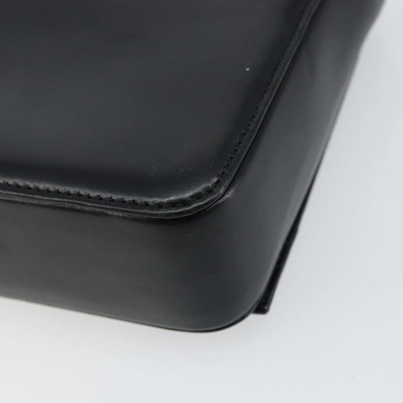 GUCCI Shoulder Bag Leather Black Silver 001 3111 Auth 160232