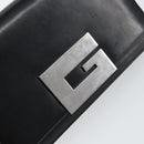 GUCCI Shoulder Bag Leather Black Silver 001 3111 Auth 160232-17