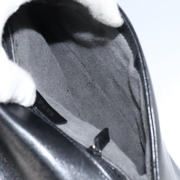 GUCCI Shoulder Bag Leather Black Silver 001 3111 Auth 160232