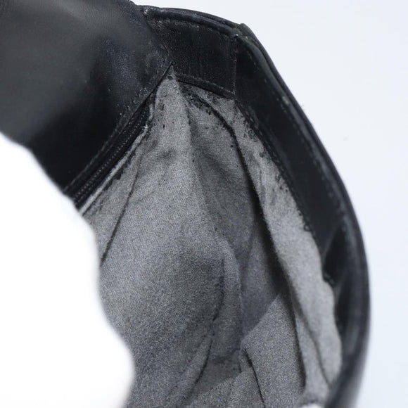 GUCCI Shoulder Bag Leather Black Silver 001 3111 Auth 160232