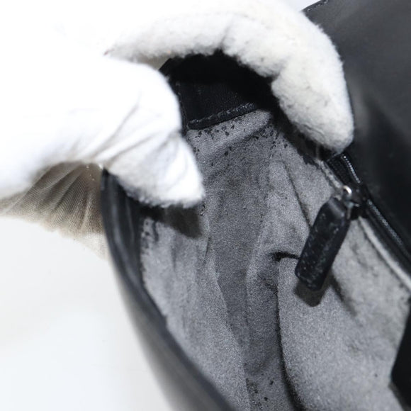 GUCCI Shoulder Bag Leather Black Silver 001 3111 Auth 160232