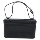 GUCCI Shoulder Bag Leather Black Silver 001 3111 Auth 160232-2