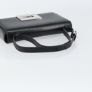 GUCCI Shoulder Bag Leather Black Silver 001 3111 Auth 160232-7