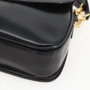 GUCCI Shoulder Bag Leather Black Gold 001 4214 Auth 160233-10