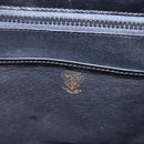 GUCCI Shoulder Bag Leather Black Gold 001 4214 Auth 160233-19