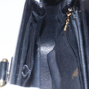 GUCCI Shoulder Bag Leather Black Gold 001 4214 Auth 160233-22
