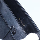GUCCI Shoulder Bag Leather Black Gold 001 4214 Auth 160233-12