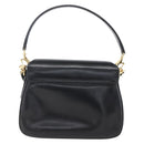 GUCCI Shoulder Bag Leather Black Gold 001 4214 Auth 160233-2