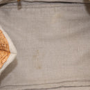 PRADA Canapa GM Hand Bag Raffia Canvas Brown Gold Auth 160234-16