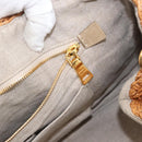 PRADA Canapa GM Hand Bag Raffia Canvas Brown Gold Auth 160234-21