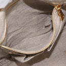 PRADA Canapa GM Hand Bag Raffia Canvas Brown Gold Auth 160234-22