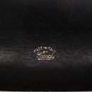 GUCCI GG Canvas Accessory Pouch Black Gold Auth 160238-8