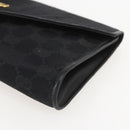 GUCCI GG Canvas Accessory Pouch Black Gold Auth 160238-7