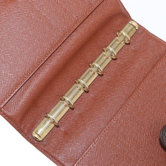 LOUIS VUITTON Monogram Agenda PM Day Planner Cover R20005 LV Auth 160239
