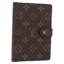 LOUIS VUITTON Monogram Agenda PM Day Planner Cover R20005 LV Auth 160239-1