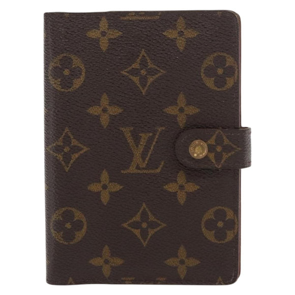 LOUIS VUITTON Monogram Agenda PM Day Planner Cover R20005 LV Auth 160239