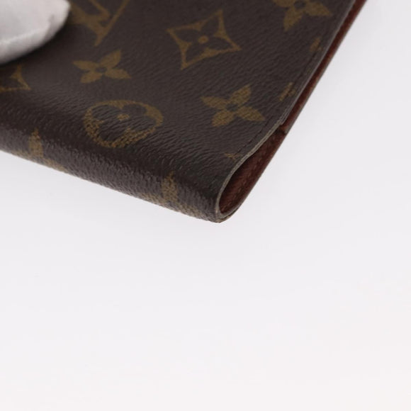 LOUIS VUITTON Monogram Agenda PM Day Planner Cover R20005 LV Auth 160239