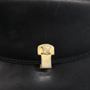 CELINE Shoulder Bag Leather Black Gold Auth 160240-17