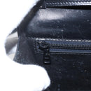 CELINE Shoulder Bag Leather Black Gold Auth 160240-19