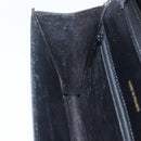 CELINE Shoulder Bag Leather Black Gold Auth 160240-21