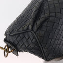 BOTTEGA VENETA INTRECCIATO Shoulder Bag Leather Outlet Navy Auth 160241A-9