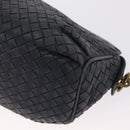 BOTTEGA VENETA INTRECCIATO Shoulder Bag Leather Outlet Navy Auth 160241A-14