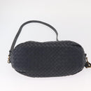 BOTTEGA VENETA INTRECCIATO Shoulder Bag Leather Outlet Navy Auth 160241A-5
