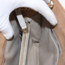 CHANEL Matelasse Chain Shoulder Bag Lamb Skin Light Brown Gold CC Auth 160244-19