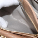 CHANEL Matelasse Chain Shoulder Bag Lamb Skin Light Brown Gold CC Auth 160244-22