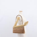 CHANEL Matelasse Chain Shoulder Bag Lamb Skin Light Brown Gold CC Auth 160244-24