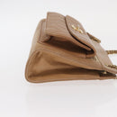 CHANEL Matelasse Chain Shoulder Bag Lamb Skin Light Brown Gold CC Auth 160244-4