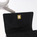CHANEL Matelasse Chain Bag Lamb Skin Black gold CC Auth 160245-16