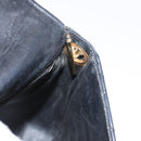 CHANEL Matelasse Chain Bag Lamb Skin Black gold CC Auth 160245-21