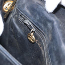 CHANEL Matelasse Chain Bag Lamb Skin Black gold CC Auth 160245-23