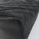 CHANEL Matelasse Reprint Tote Bag Caviar Skin Black CC Auth 160246A-9