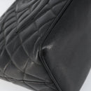 CHANEL Matelasse Reprint Tote Bag Caviar Skin Black CC Auth 160246A-14