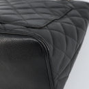 CHANEL Matelasse Reprint Tote Bag Caviar Skin Black CC Auth 160246A-15