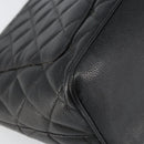 CHANEL Matelasse Reprint Tote Bag Caviar Skin Black CC Auth 160246A-16