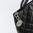 CHANEL Matelasse Reprint Tote Bag Caviar Skin Black CC Auth 160246A-10