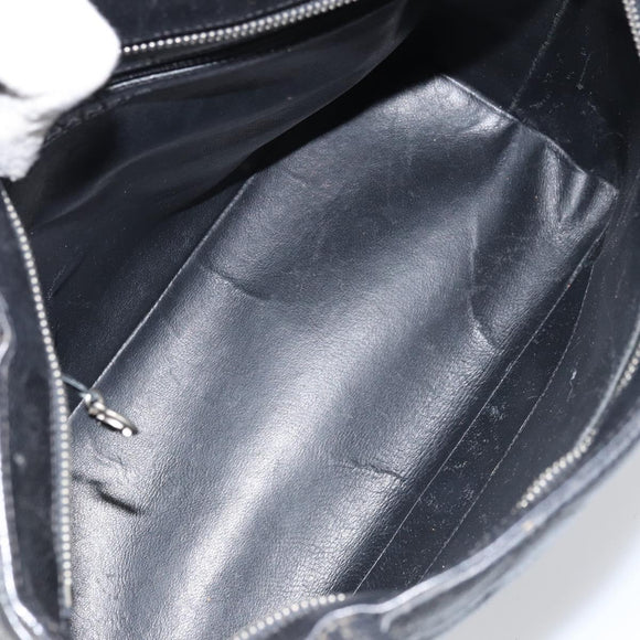 CHANEL Matelasse Reprint Tote Bag Caviar Skin Black CC Auth 160246A