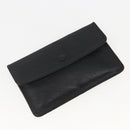 GUCCI Hand Bag Leather Black Gold Auth 160248-22