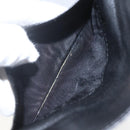 GUCCI Hand Bag Leather Black Gold Auth 160248-24