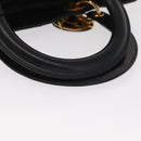 Christian Dior Lady Dior Canage Tote Bag Leather Black Gold Auth 160256-7