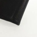CHANEL COCO Mark Card Case Caviar Skin Black CC Auth 160257V-16