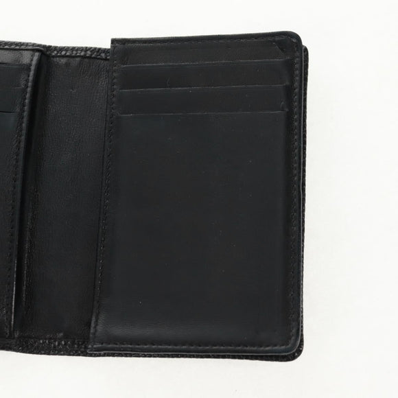 CHANEL COCO Mark Card Case Caviar Skin Black CC Auth 160257V