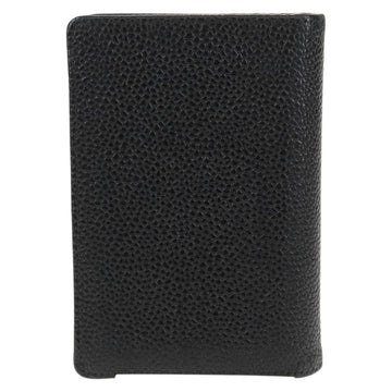 CHANEL COCO Mark Card Case Caviar Skin Black CC Auth 160257V - 0