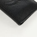 CHANEL COCO Mark Card Case Caviar Skin Black CC Auth 160257V-7